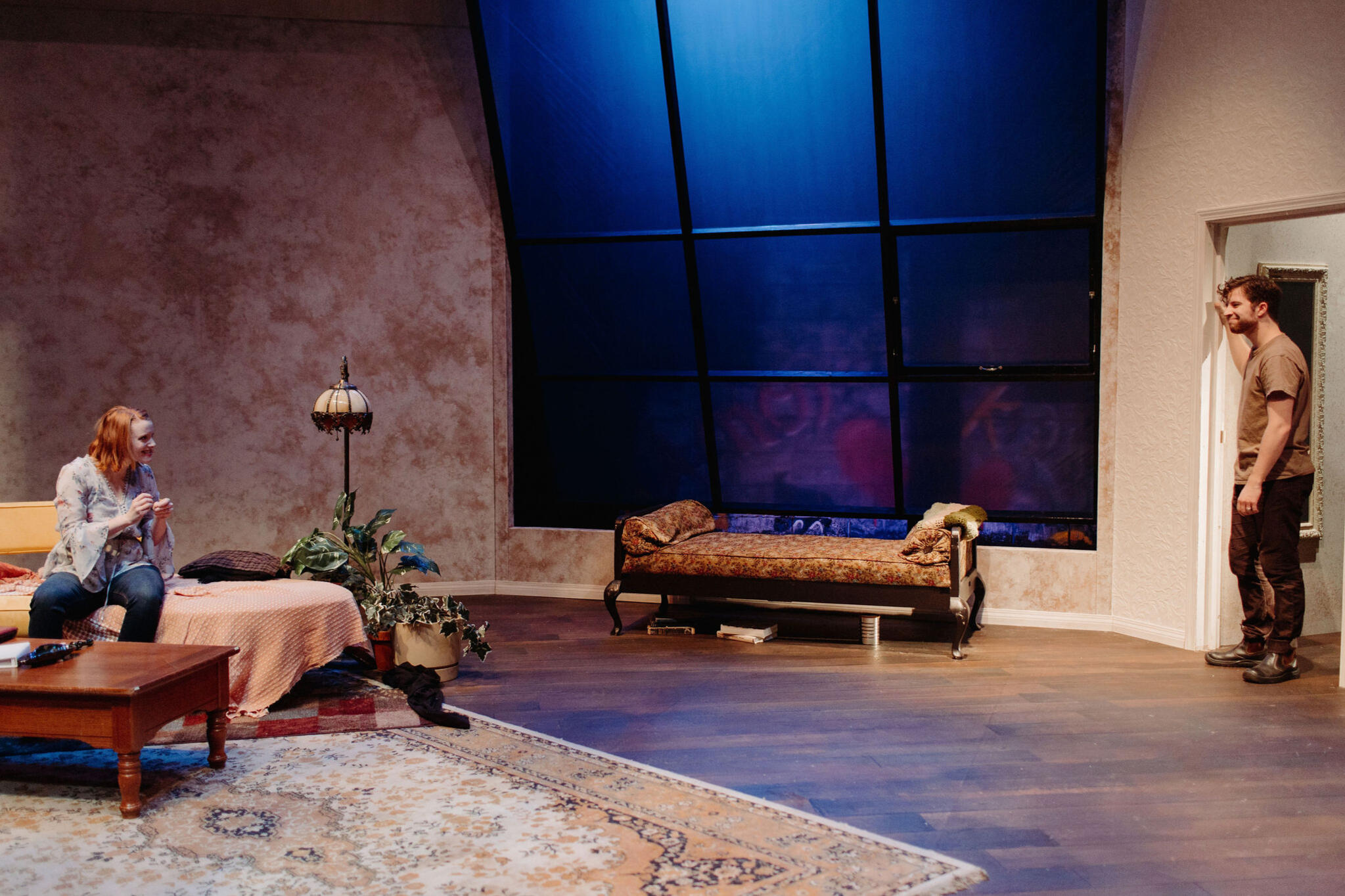 Belleville\n By Amy Herzog Bleviss Laboratory Theatre 2020 Director: Amanda Goldberg Set Design: MADELINE BLONDAL Costume Design: Anita Diaz Lighting Design: Karlie Christie Photography by Mat Simpson Photography